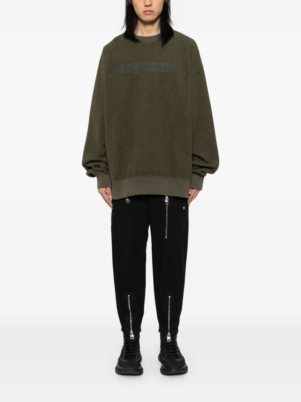 Alexander McQueen Cut & Sew sweatshirt - Groen