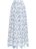 Agua By Agua Bendita Tangelo Floritura maxi skirt - MULTICOLOR
