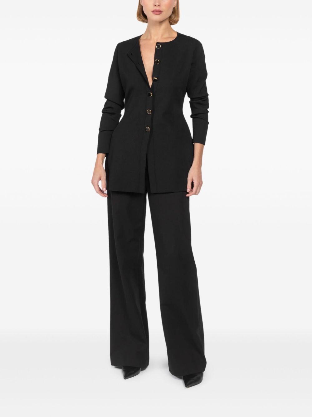 Brandon Maxwell Holly cardigan - Zwart