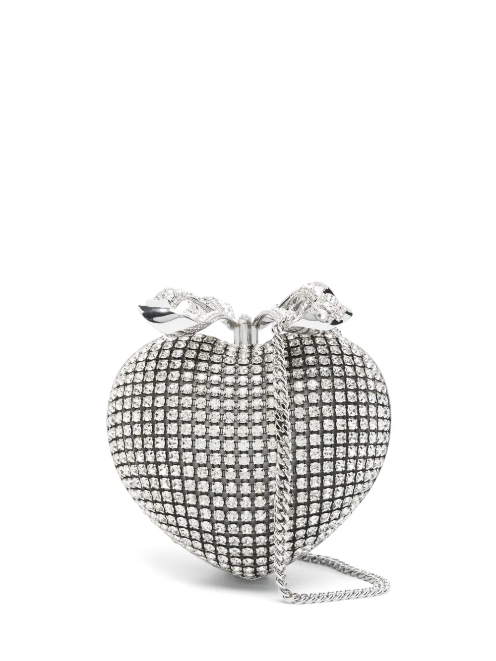 Self-Portrait Hartvormige clutch Zilver
