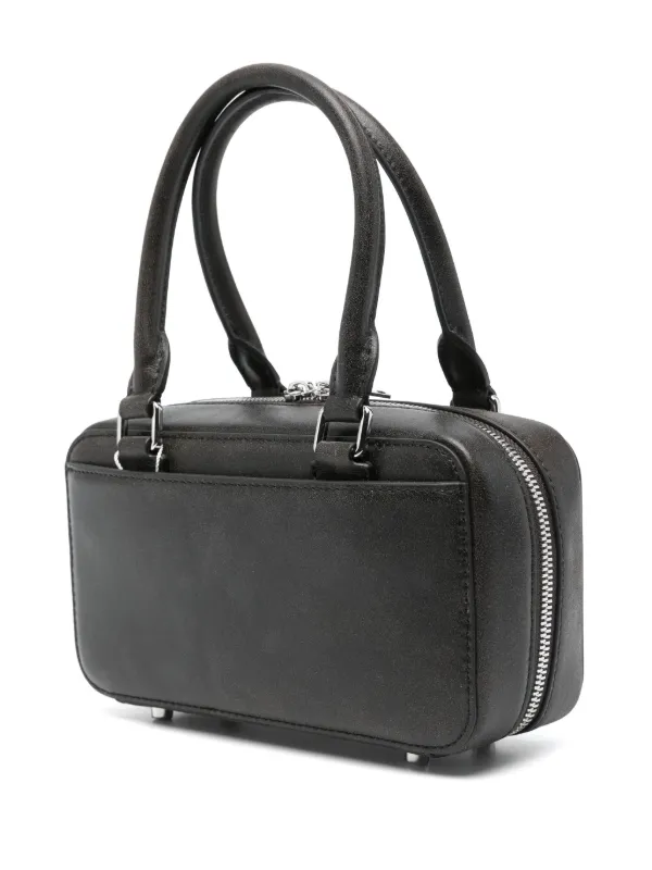 トートバッグ SELF PORTRAIT FW25 (PF25 314A B BLACK) Self-Portrait Mini Leather Tote Bag | Black | FARFETCH