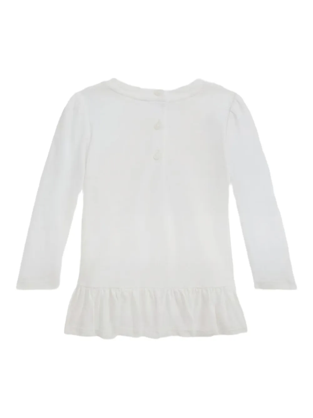 POLO RALPH LAUREN KIDS T-shirt met beerprint Wit