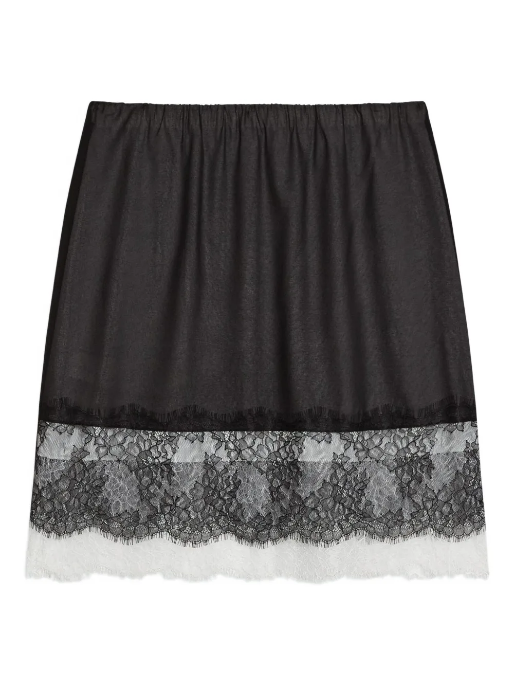 Harris Wharf London Lace-trimmed Slip Skirt