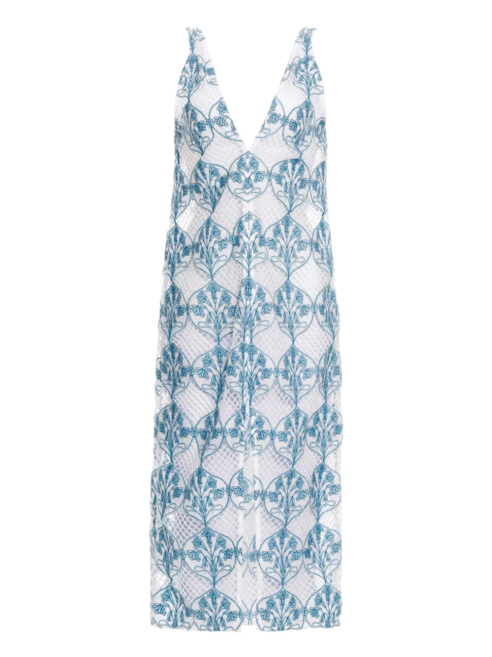 Agua By Agua Bendita Suspiro Ribbons jurk Wit