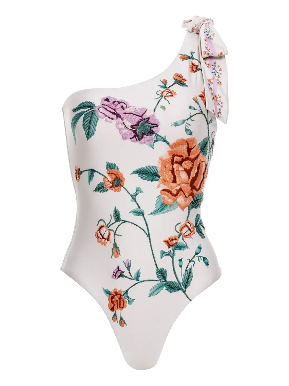Shop Agua By Agua Bendita Remedios Chineses Swimsuit In White