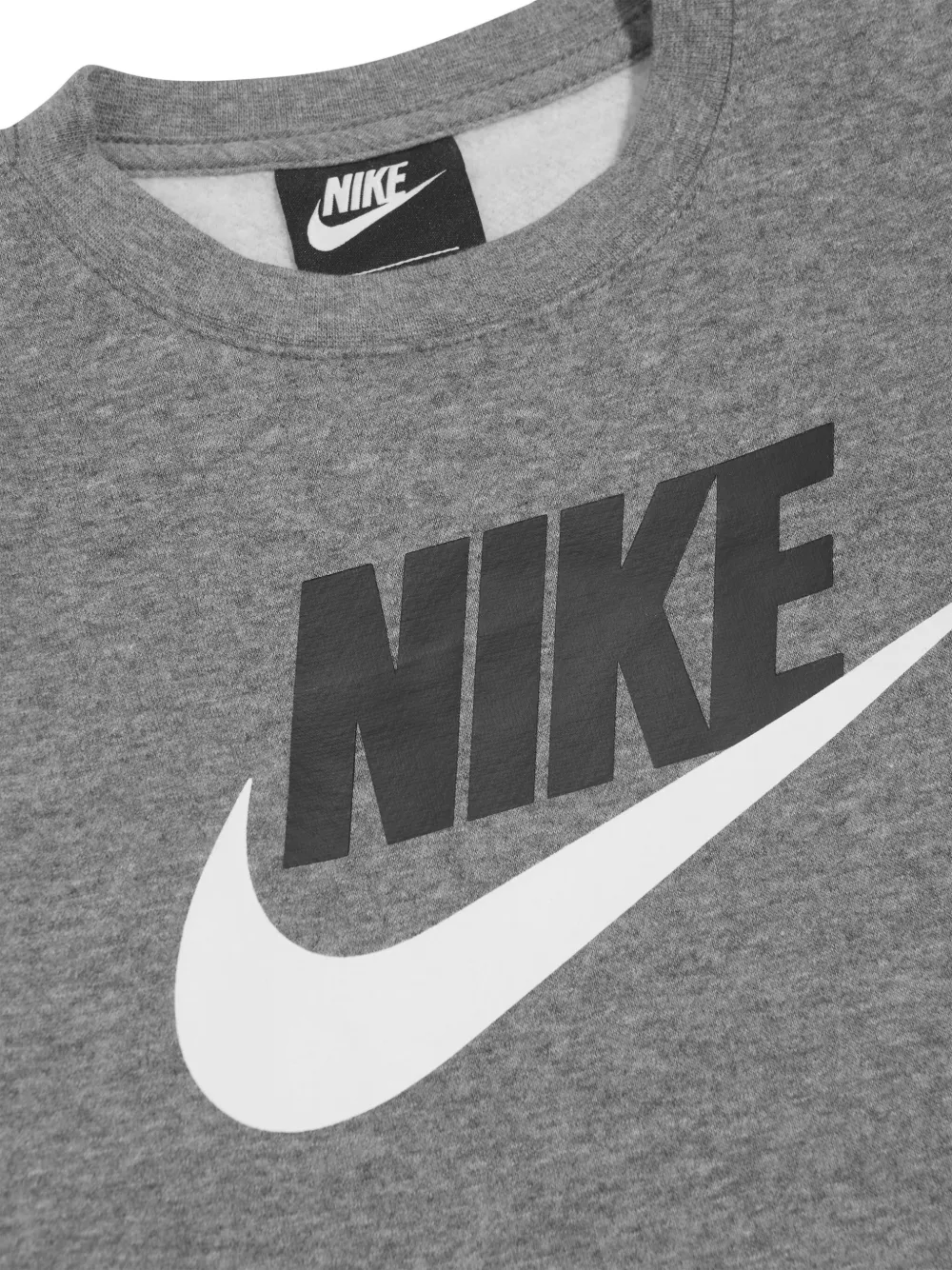 Nike Kids Sweater met logoprint Grijs