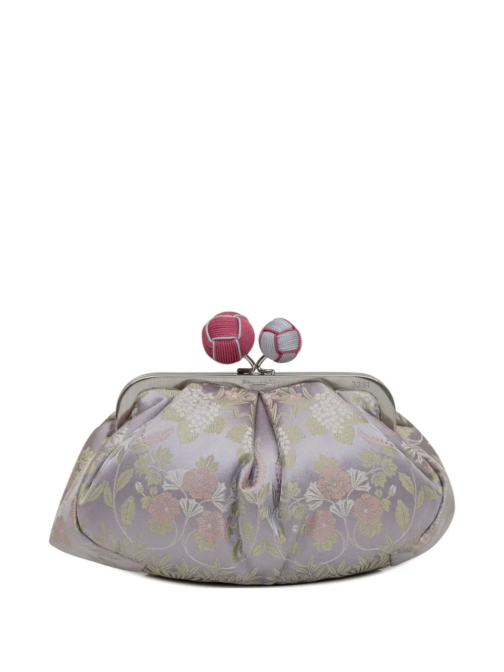 Max Mara Jacquard Silk Pasticcino Bag In 灰色
