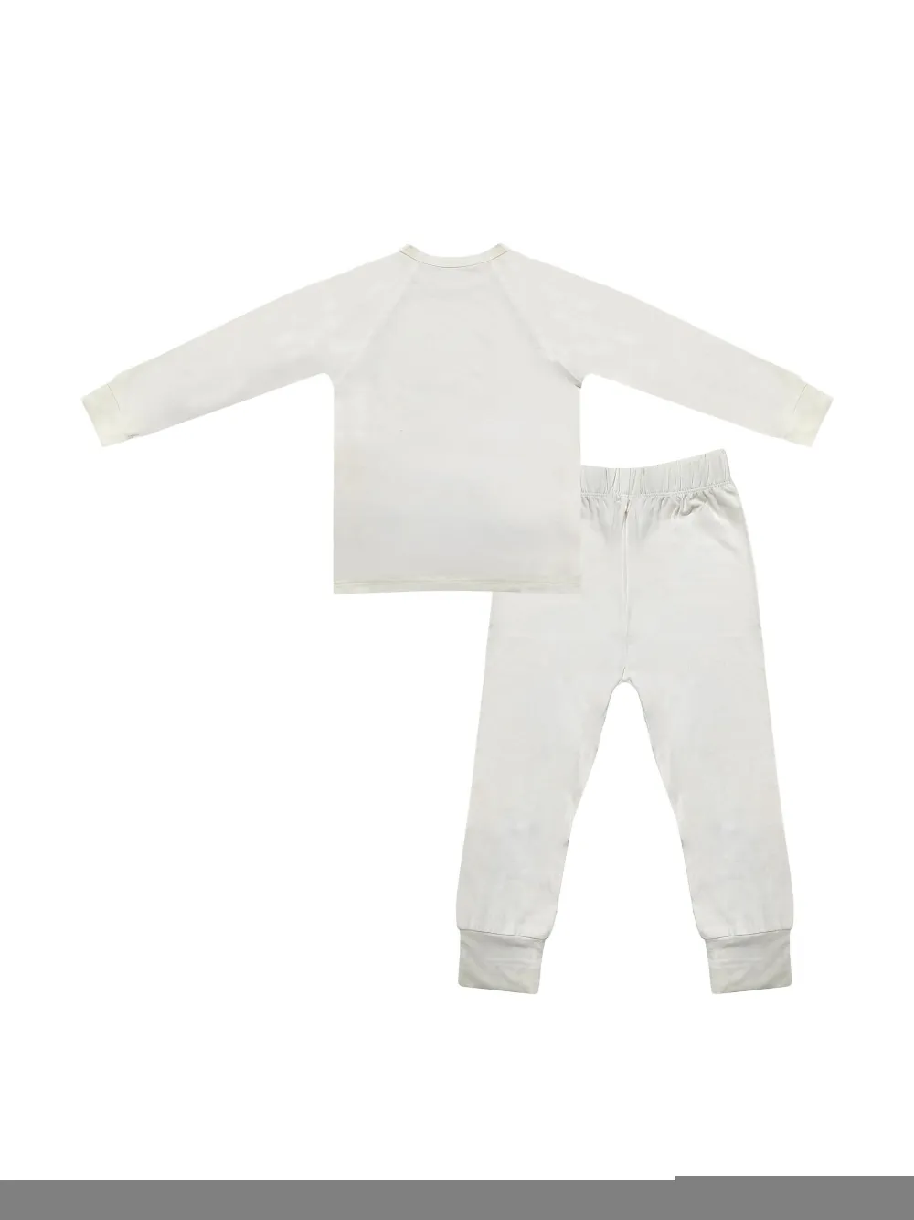 Roarsome Geribbeld shirt en broek Wit