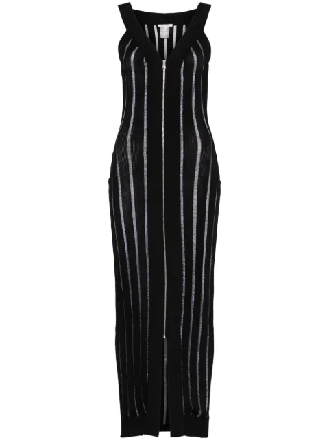 Nensi Dojaka vestido largo tejido de canalé