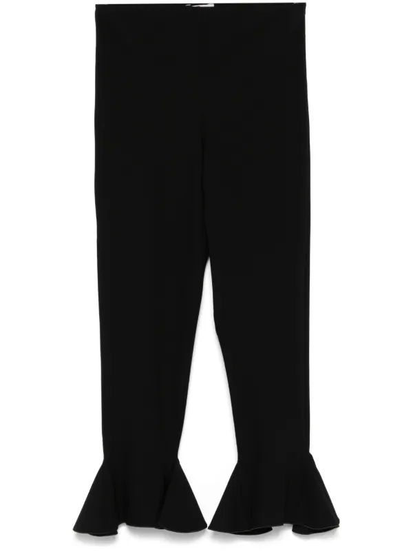 【関税込み】Nensi Dojaka ブラック クロップド フレアパンツ Nensi Dojaka クロップド フレアパンツ | ブラック | FARFETCH JP