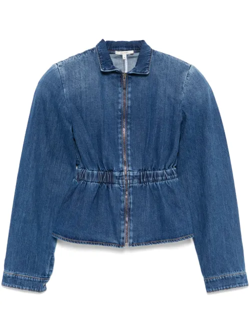 Veste en jean à taille froncée - Nensi Dojaka - Modalova