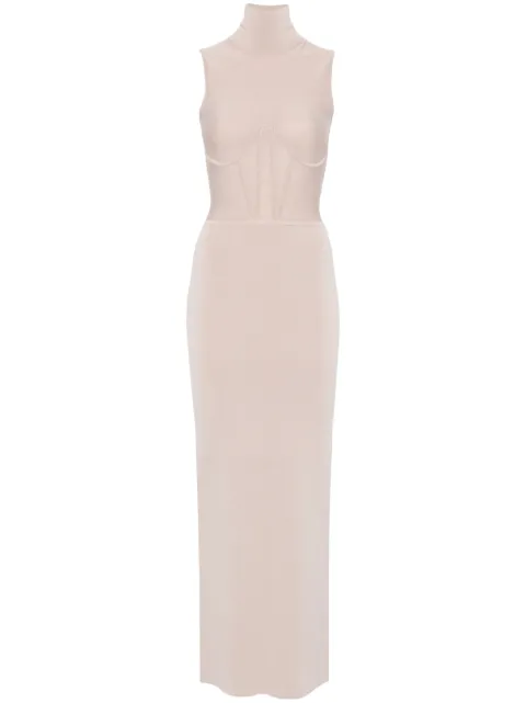 Nensi Dojaka vestido largo tejido estilo corset