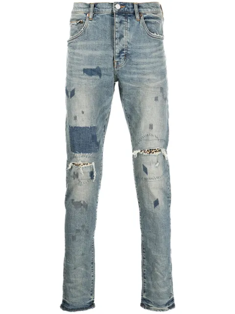 Purple Brand Animal Repair Jeans "Mid Indigo"