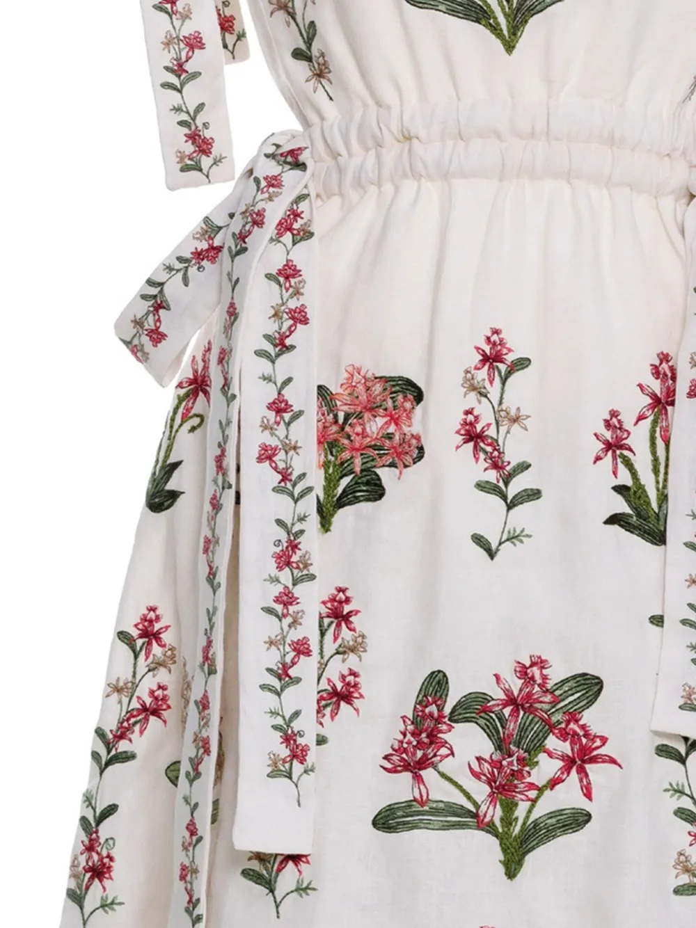 Agua By Agua Bendita Guaguanco Orquidea maxi-jurk - Wit