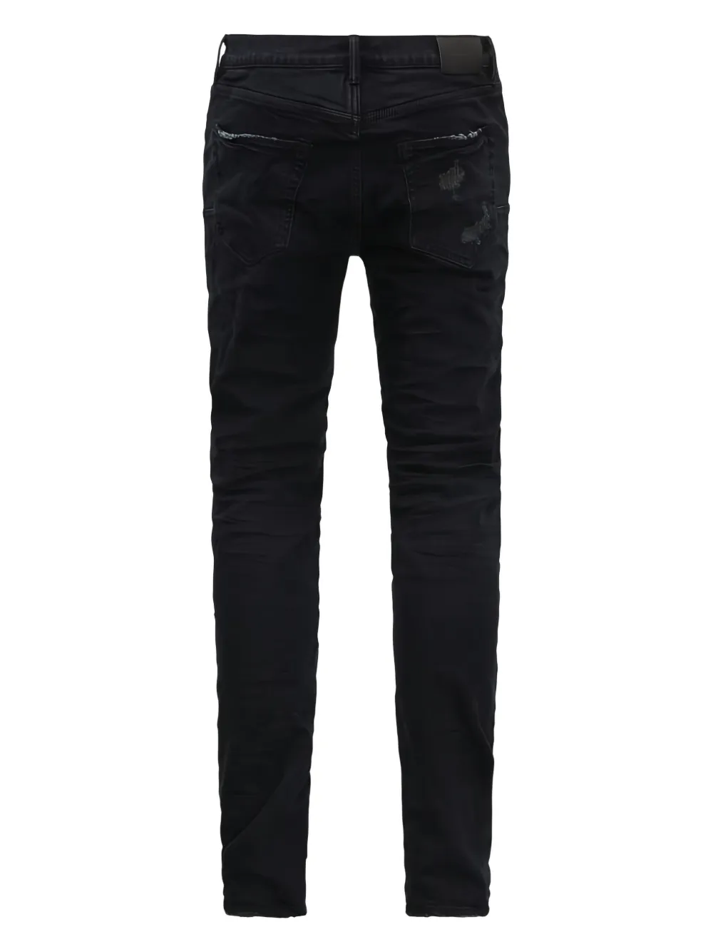 Purple Brand repair distressed jeans - Zwart