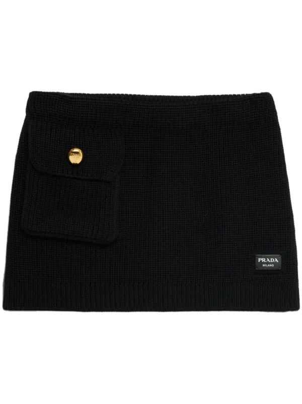 【関税&送料込】Prada Black Wool Mini Skirt 27222658_57076858_600.jpg