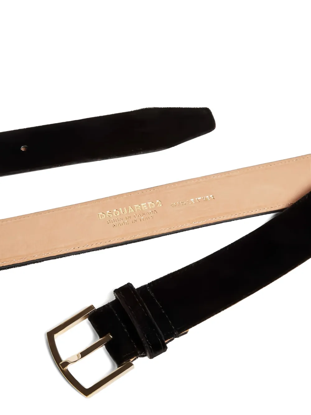 DSQUARED2 Fluwelen gespriem Zwart