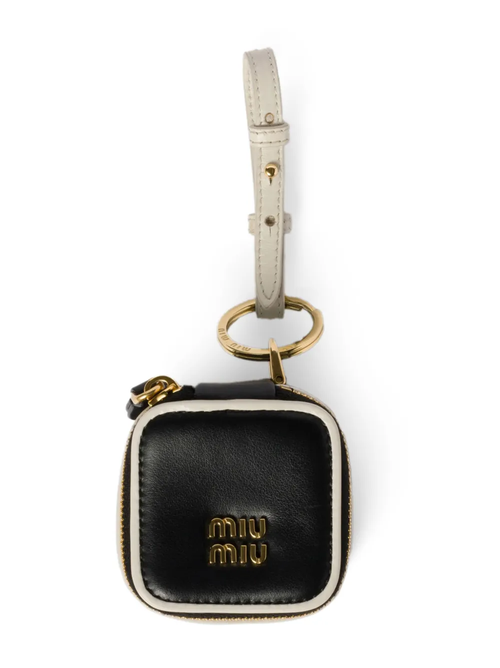 Miu Miu Trick Keyring In Schwarz