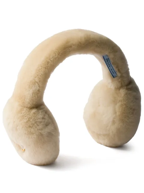 Prada shearling earmuffs