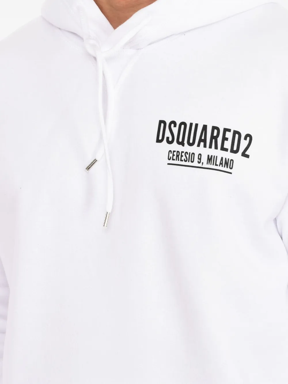 Dsquared2 Logo-print Hoodie In White