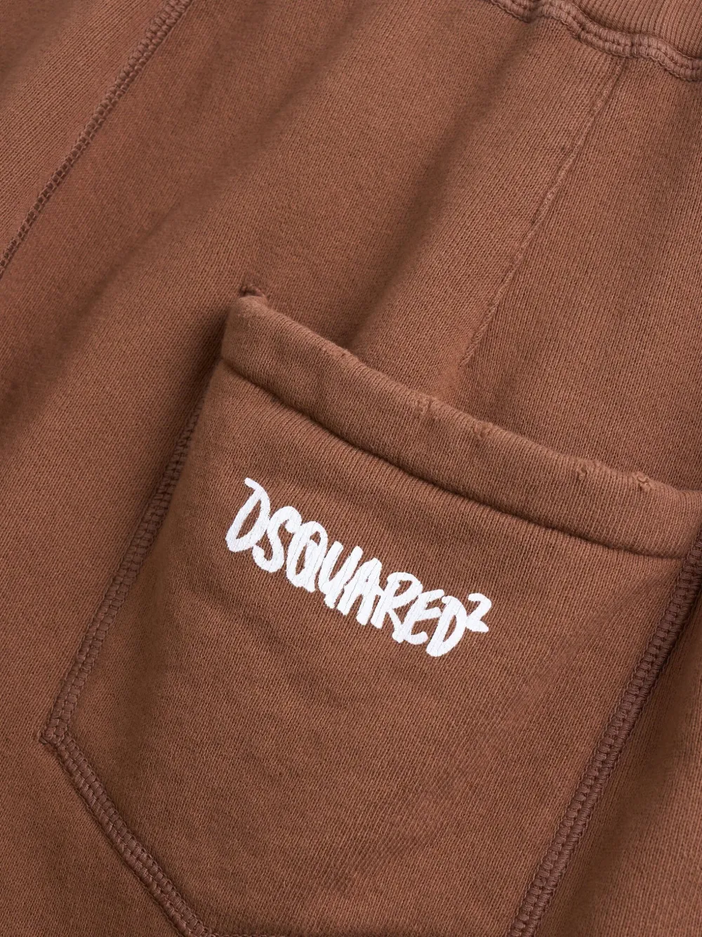 Dsquared2 Pocket Logo Shorts In Brown