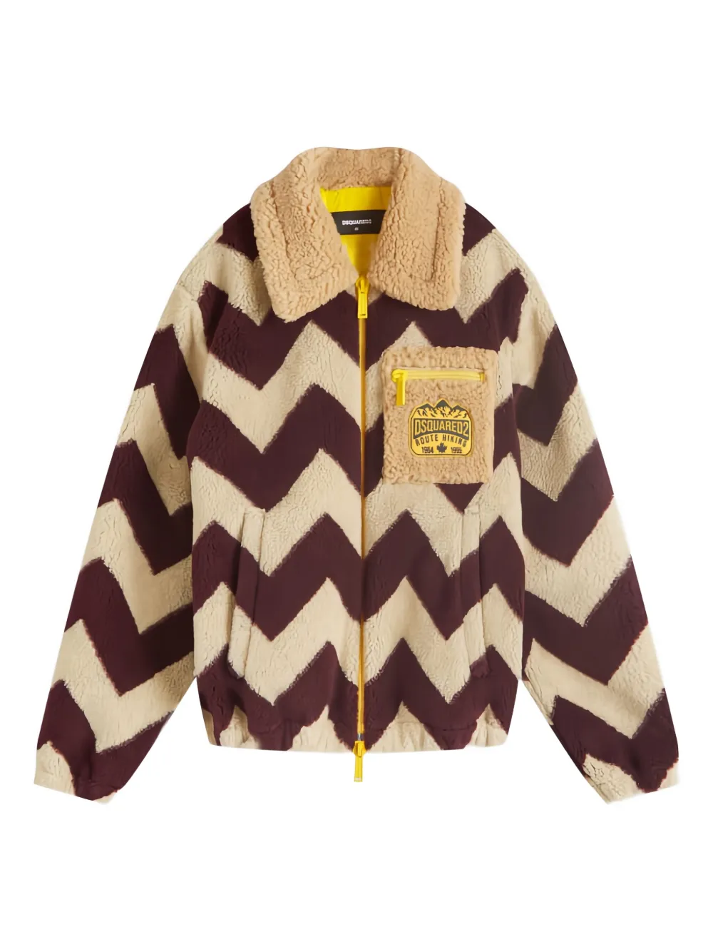 DSQUARED2 chevron zip jacket | Neutrals | Image 1