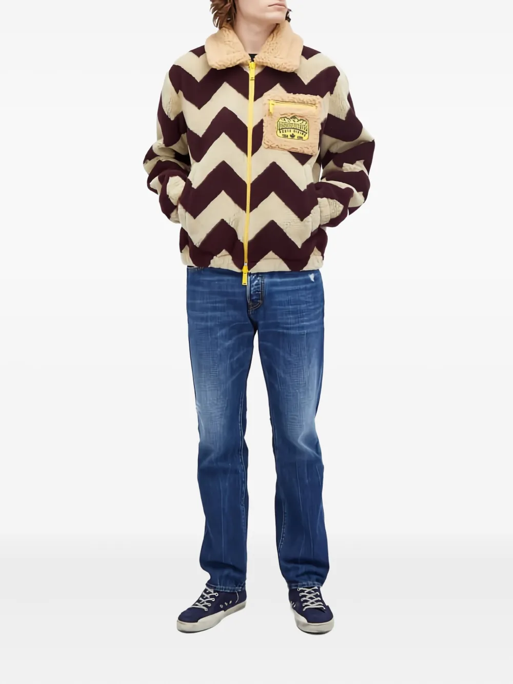 DSQUARED2 chevron zip jacket | Shirt Jackets | Image 2