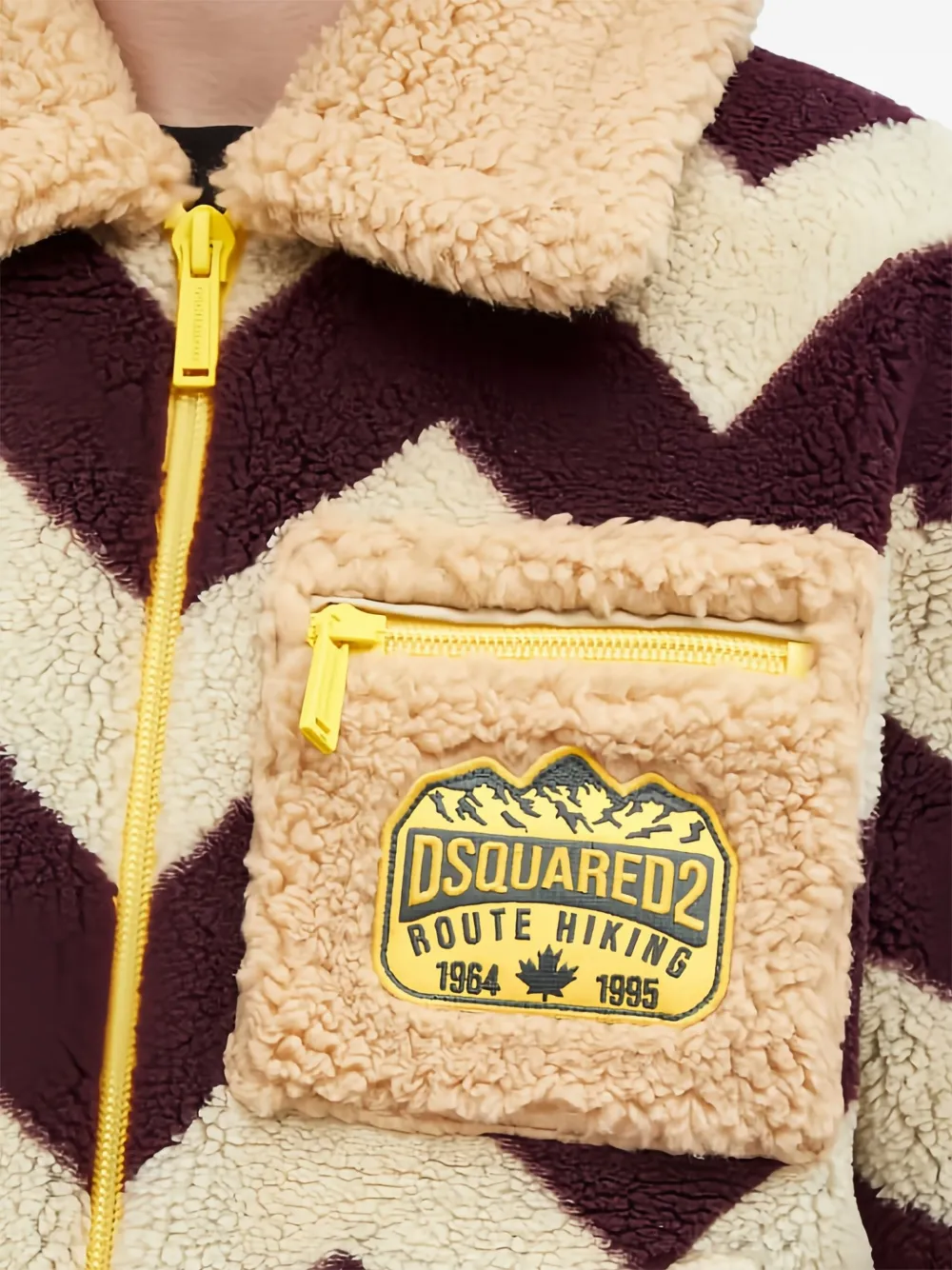 DSQUARED2 Jack met chevron streep Beige