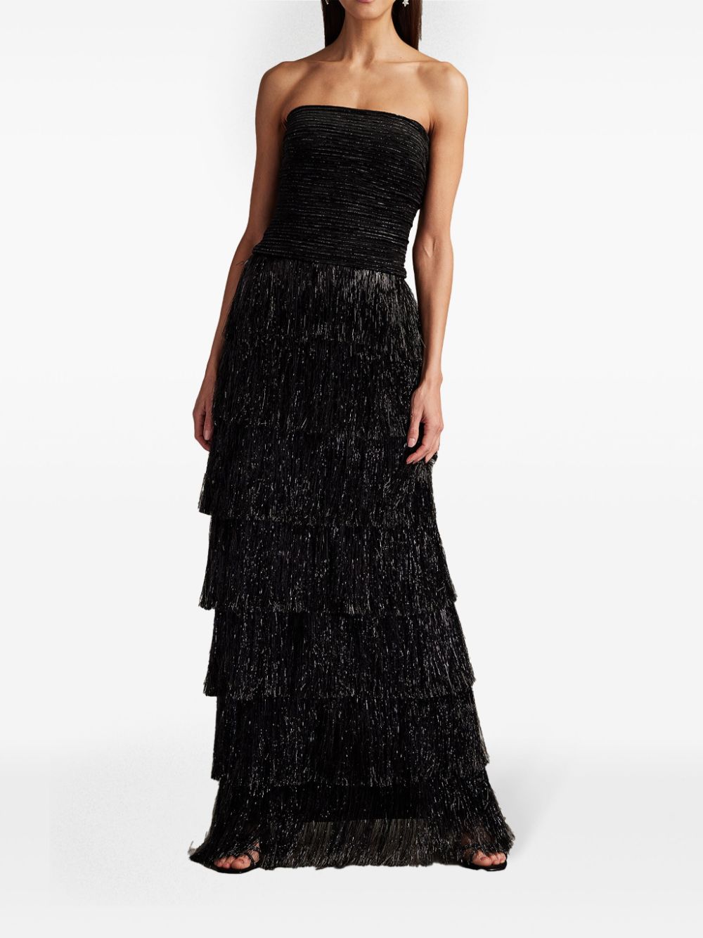 Tadashi Shoji Shania gown - Zwart