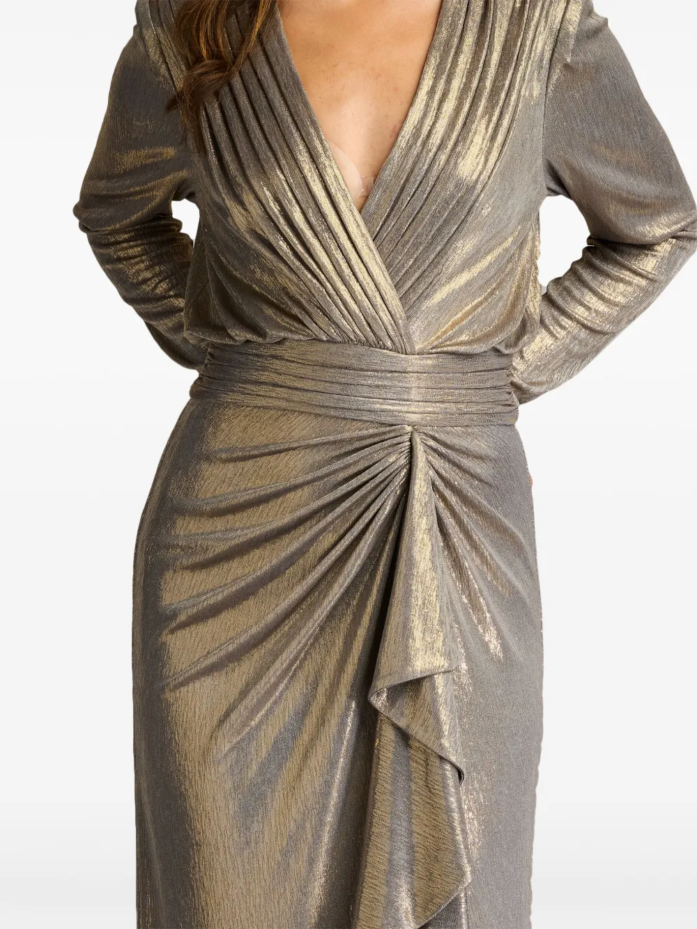 Tadashi Shoji Markum avondjurk Goud