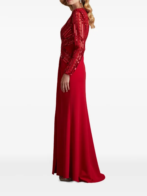 Tadashi Shoji Renton Gown Red FARFETCH AE