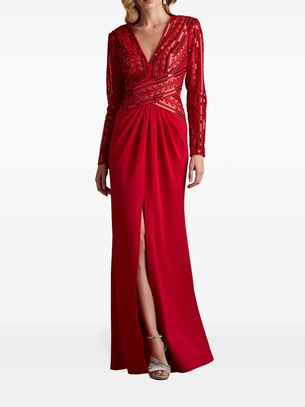 Tadashi Shoji Renton avondjurk - Rood