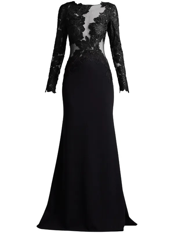 NEW Tadashi Shoji Two Tone Evening Gown Black/White [SZ 14