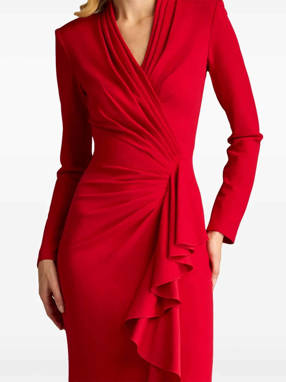 Tadashi Shoji Markum avondjurk Rood