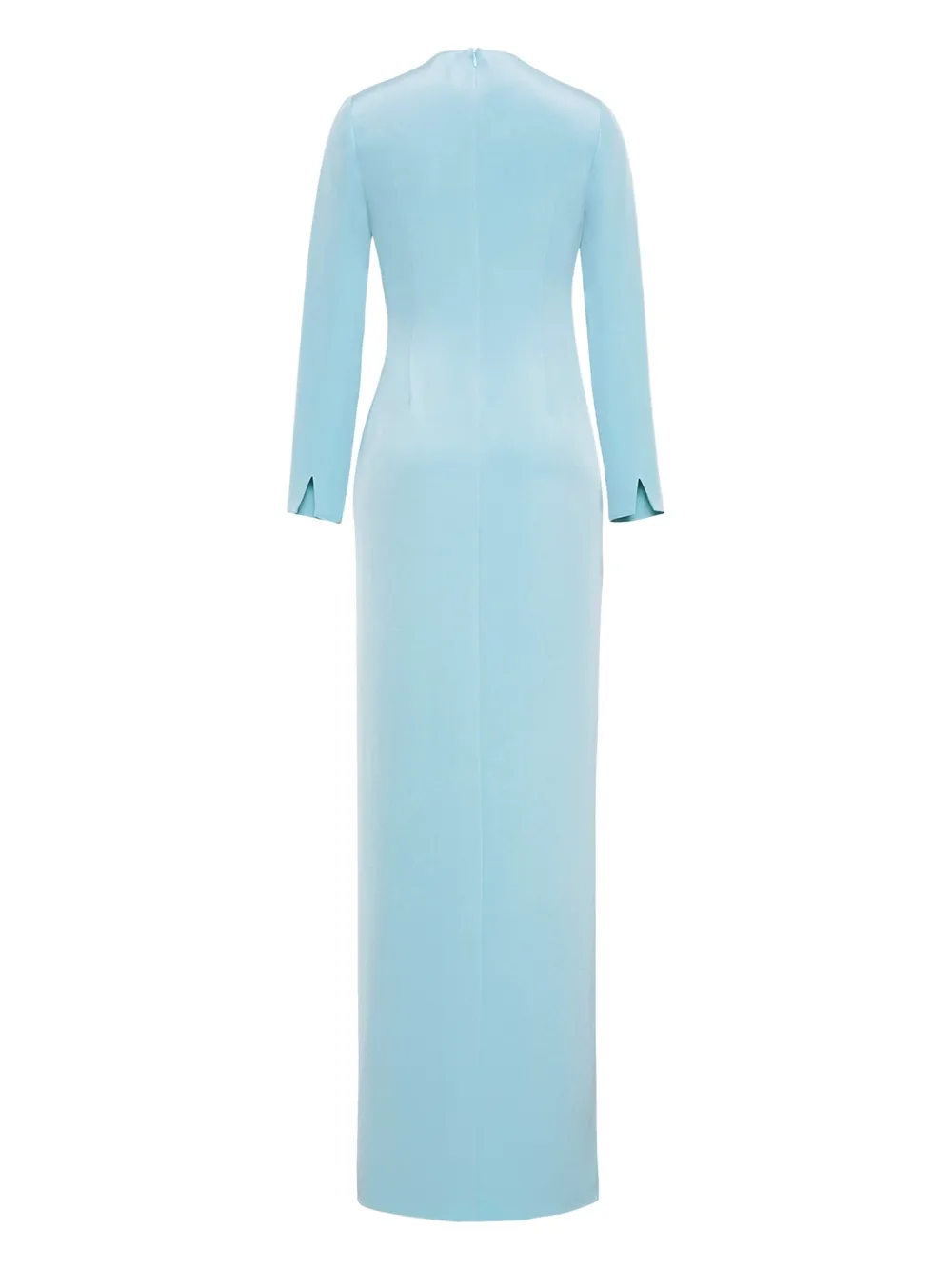 Adam Lippes Gedrapeerde zijden maxi-jurk Blauw