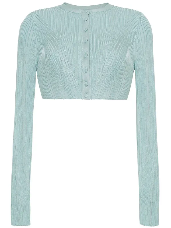 Adam Lippes Glynis Cardigan in Blue