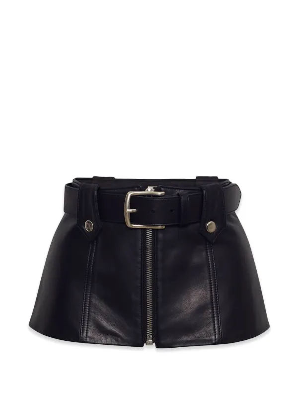 Adam Lippes Gael Skirt Belt in Black
