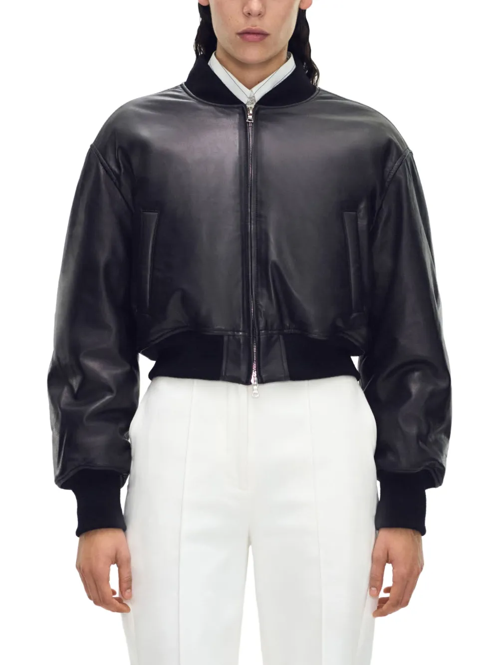 Adam Lippes leather bomber jacket | Leather Jackets | Image 2