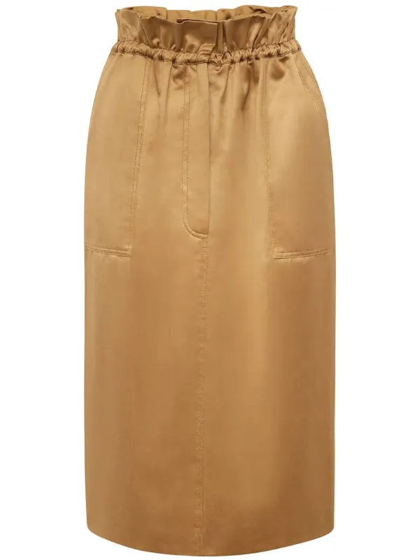 Adam Lippes Sullivan Skirt in Neutrals