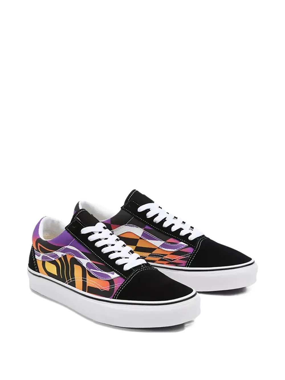 Vans Old Skool "graphic Checker" Sneakers In Black