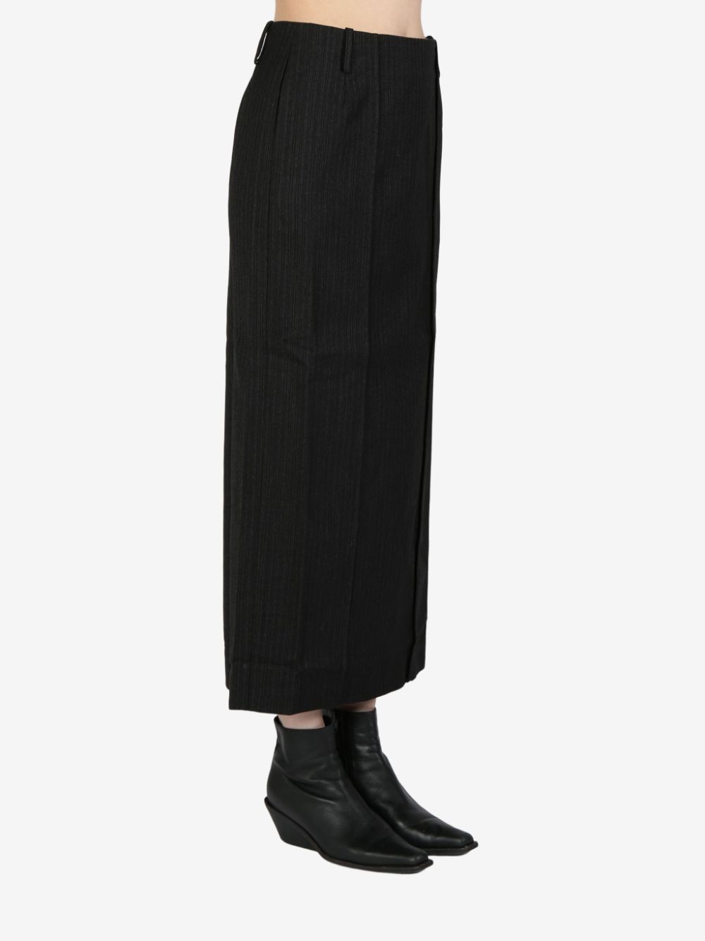 ATELIER NEW YORK wool midi skirt - Black