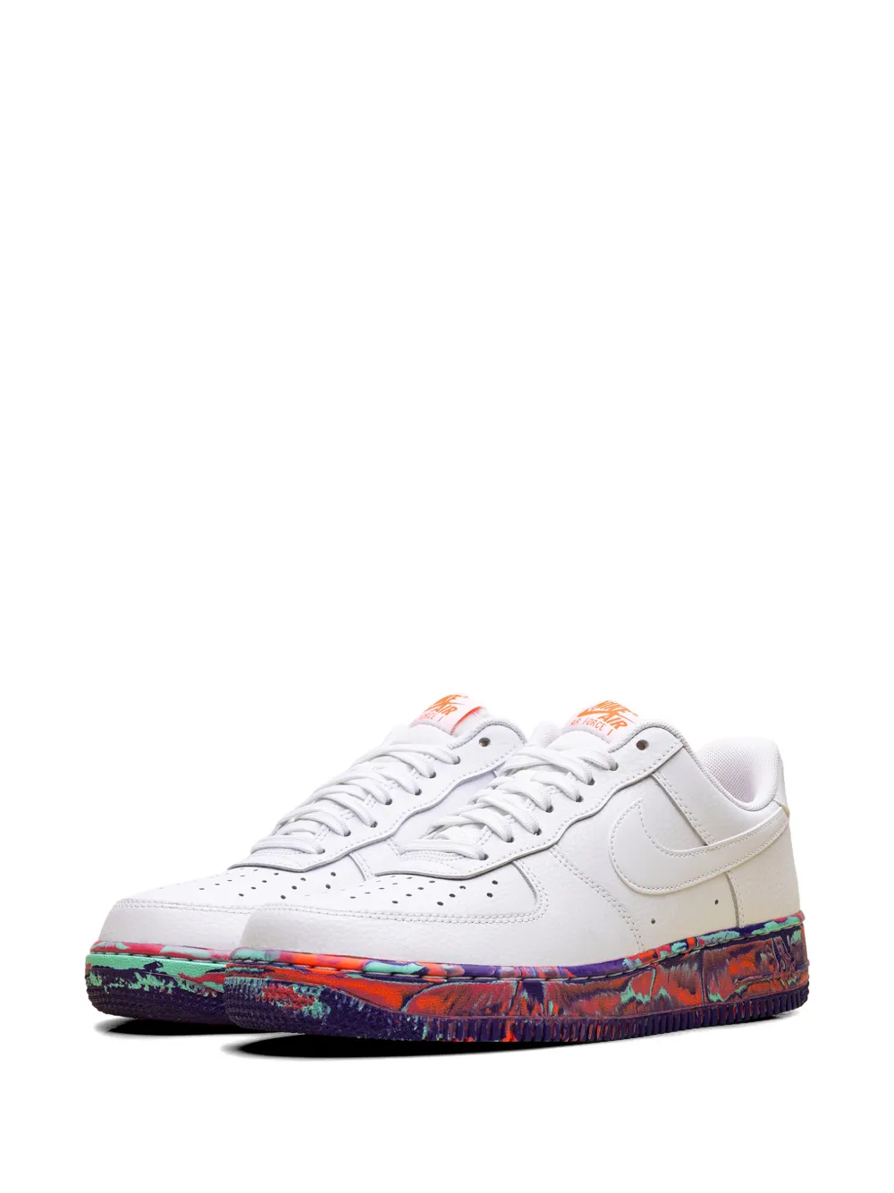 Nike Air Force 1 Low sneakers met marmer-effect Wit