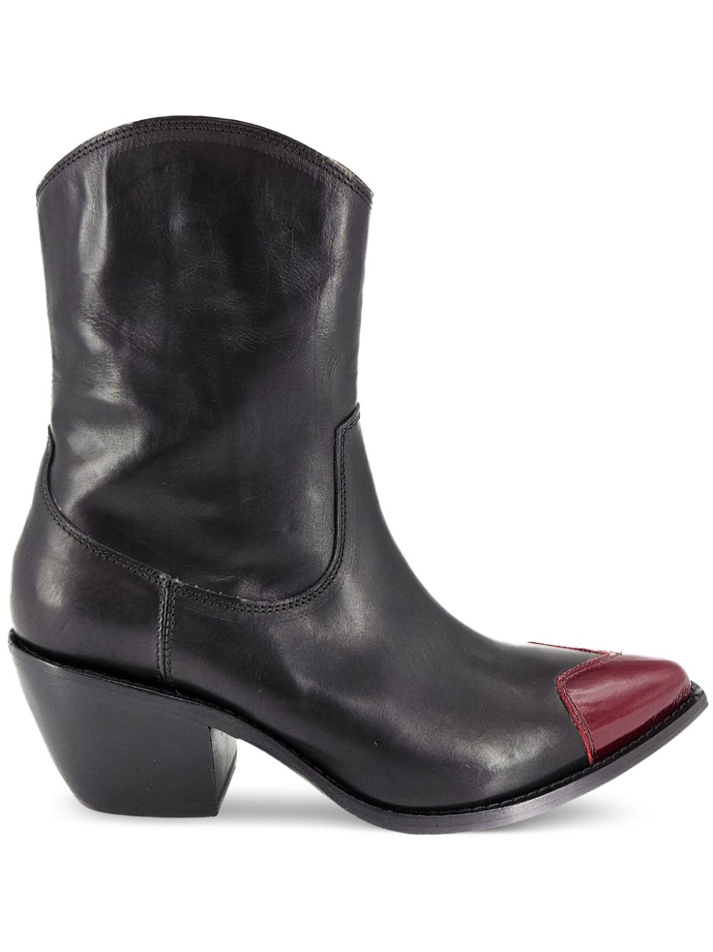 Madison.Maison heart toe ankle boots Black