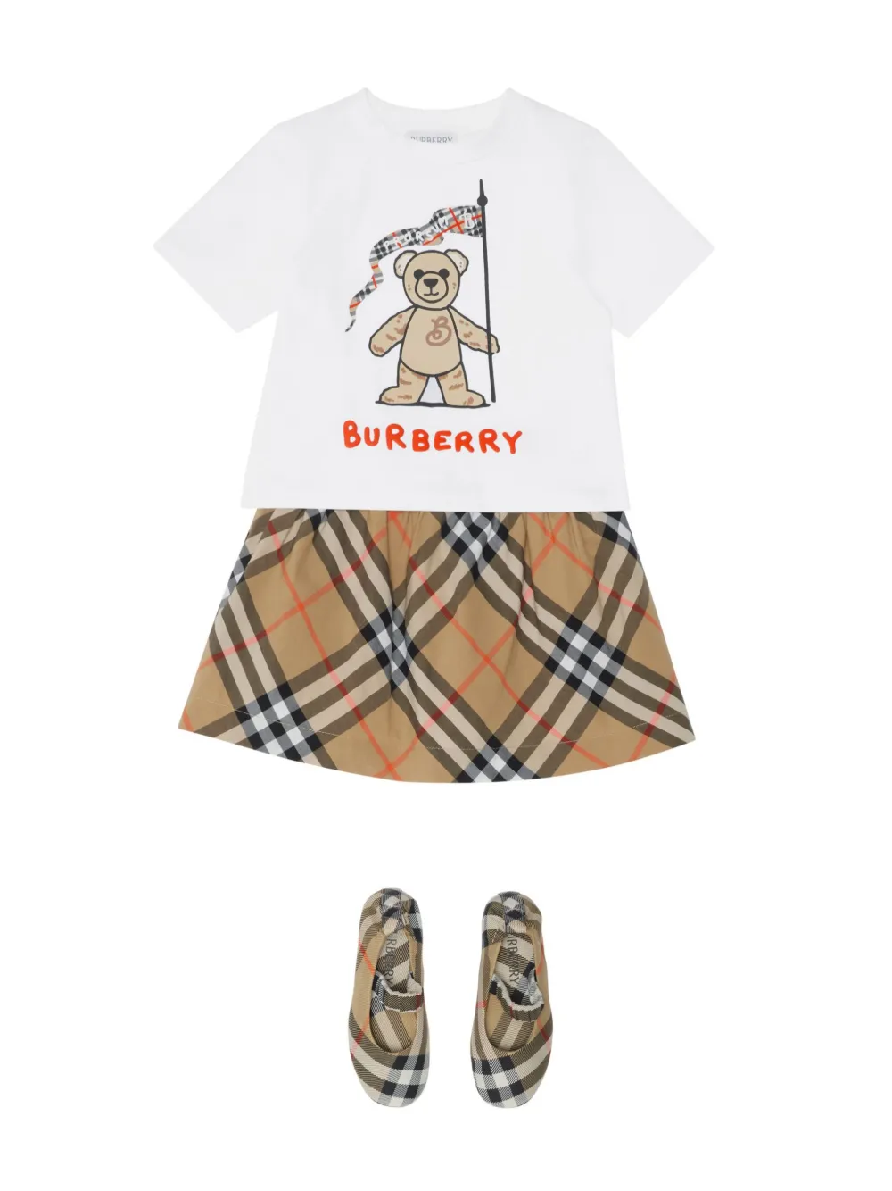 Burberry Kids Thomas Bear T-shirt Wit
