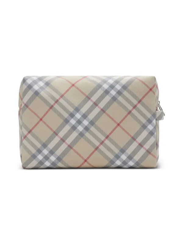 Burberry Kids Check Changing Pouch | Neutrals | FARFETCH