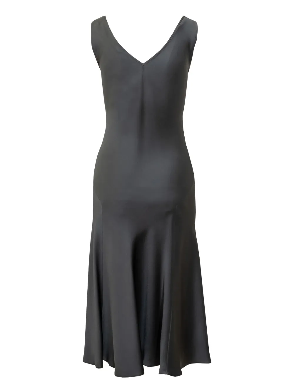 Max Mara Acqui Midi Dress In 灰色