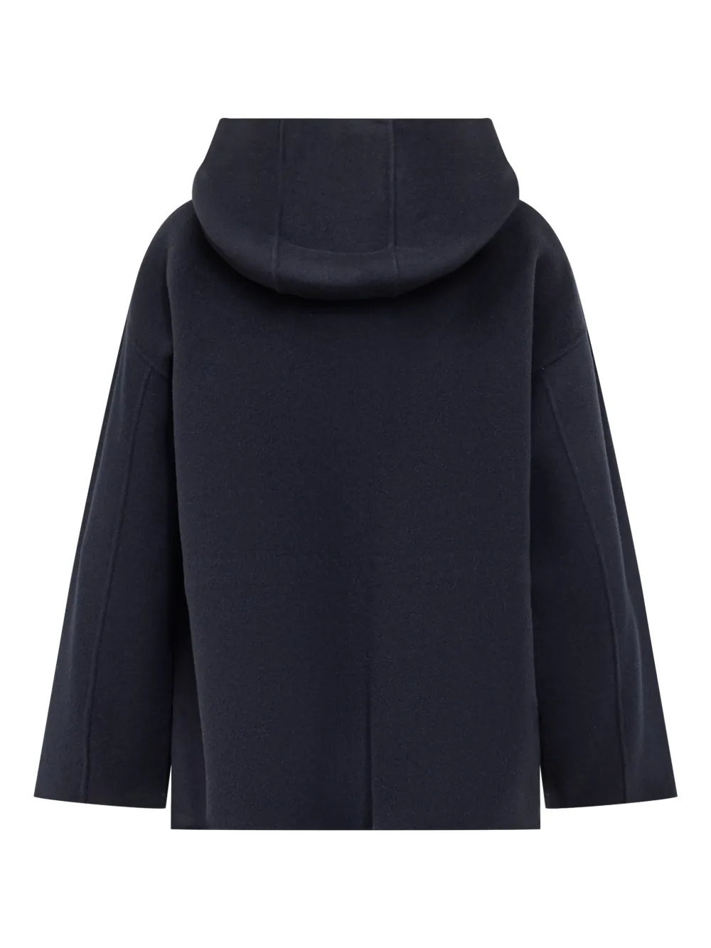 Weekend Max Mara Wollen jas met capuchon Blauw