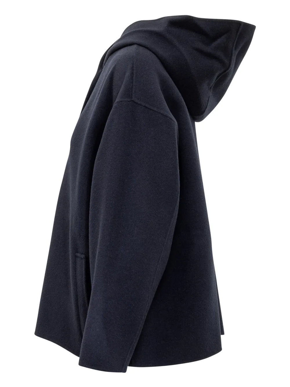 Weekend Max Mara Wollen jas met capuchon Blauw