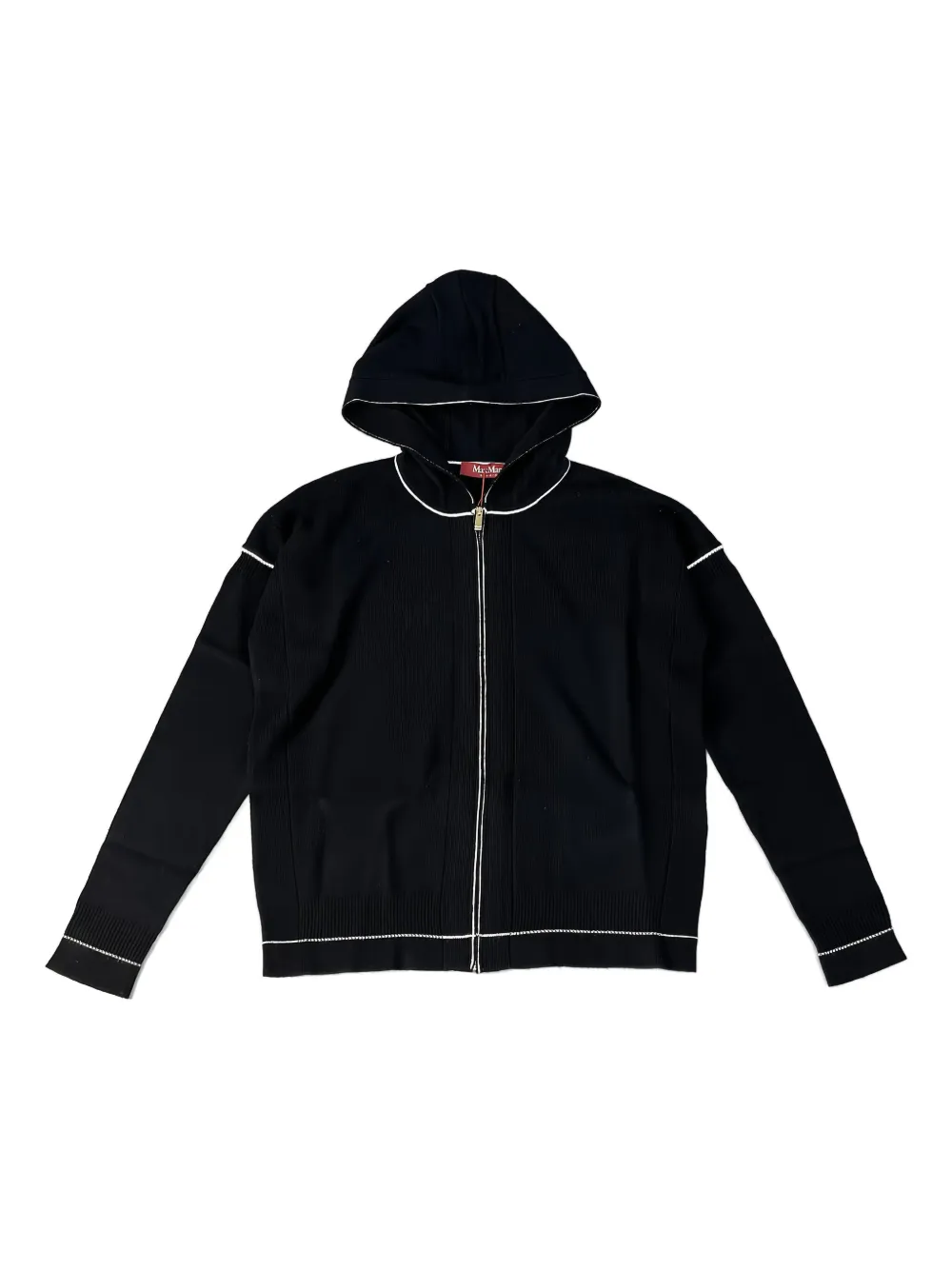 Max Mara Vest met capuchon Zwart
