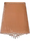 Rabanne crystal-embellished skirt - Neutrals